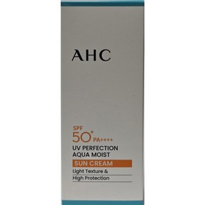 AHC 유브이 퍼펙션 아쿠아 모이스트 선크림 (SPF50+), 2개, 50ml