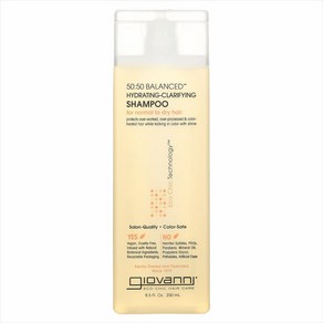 샴푸 50:50 Balanced Hydating-Claifying Shampoo Nomal to Dy Hai 250ml, 1개