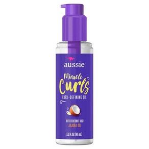 오지 미라클컬 코코넛 컬디파이닝 오일 Aussie Miacle Culs Coconut Cul-Defining Oil, 1개, 95ml