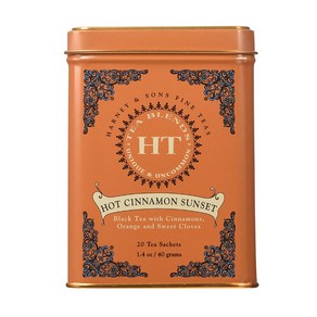 하니 앤 손스 티 20티백 3 팩 핫 시나몬 선셋 틴 블랙티 Haney & Sons Caffeinated Hot Cinnamon Sunset Black Tea, 3개, 20개입