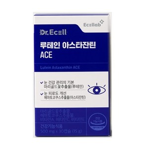 [건강한습관] 닥터이셀 루테인 아스타잔틴 ACE 500mg X 30캡슐, 1개, 30회분