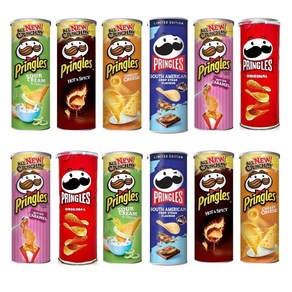 프링글스 6종*12입(양파맛+치즈맛+매운맛+버터카라멜+스윗 마요치즈+할라피뇨)110g*각2개, 1세트, 110g