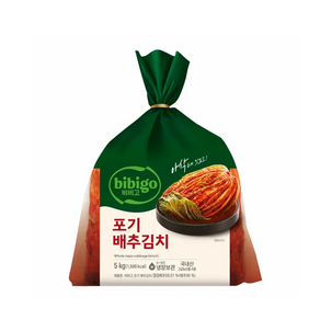 [CJ] [생생배송][주문후생산]비비고 베이직 포기배추김치, 5kg, 1개