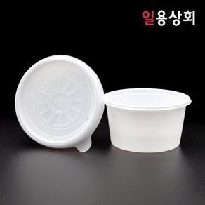 [ILYONG] 국용기 JH 95파이 소 200ml 100세트 백색, 100개, 1세트