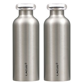 라쿠스 스텐 텀블러 보온병 보냉병, 내츄럴500ml * 2개