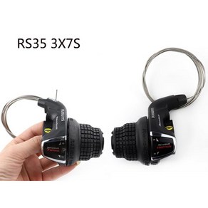 Shimano Revoshift SL-RS35 3X6s 3X7s 그립 트위스트 시프터 18S 21s MTB 자전거 자전거 시프트 레버, 1개