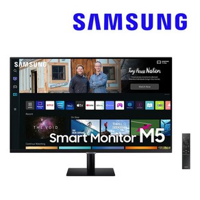 삼성전자 스마트 모니터 M5 32인치(80.1cm) S32BM500 LS32BM500EKXKR 스피커내장 넷플릭스 유튜브 디즈니플러스, 기본