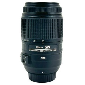 [일본정품수입]니콘 Nikon AF-S DX NIKKOR 55-300mm F4.5-5.6G ED VR 일안 카메라용 렌즈(오토 포커스)[중, 1개, 한개옵션0