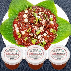 보성 벌교 새꼬막 양념 비빔 꼬막장, 300g, 3개