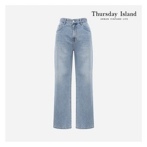 써스데이아일랜드 Thusday Island 플라워 프린트 루즈핏 배기 데님(T226MJE135W) 275893