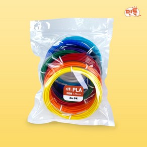 펜톡 3D펜 PLA 필라멘트 재료 3m 9색 고온 필라멘트 (1.75mm)