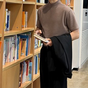 [자체제작]멋픽 남자 목폴라티 반목티 반폴라 반팔 티셔츠