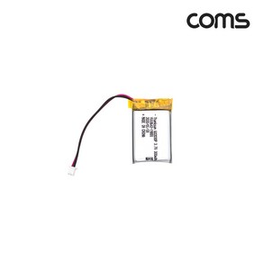 Coms 602030 충전지 리튬폴리머 3.7V 300mAh KC인증 UB912