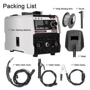 MIG MMA 용접기 이산화탄소 가스 차폐 수동 용접 다목적 IGBT 직류 인버터 2 인 1, 01 Welding Machine_01 CHINA, 1개