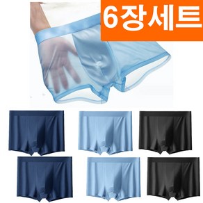 6장세트 6장 쿨실크 남성팬티 드로즈 사각 팬티