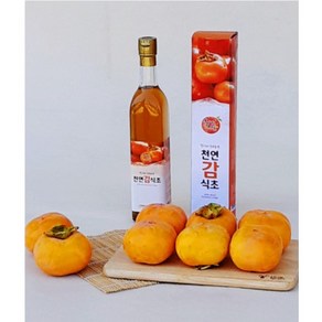 [감익는마을] 항아리 3년숙성 천연발효 감 100% 천연감식초 500ml 2병 선물세트 [원산지:국산(경상남도 밀양시)] 11%, 2개