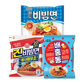 농심() 팔도 비빔면 5입 + 배홍동 4입 진비빔면