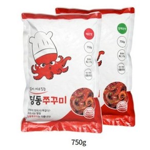 [딩동쭈꾸미] 맛있게 매운 양념 쭈꾸미 볶음 간편조리 캠핑 반찬 안주 750g