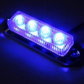 하이브리딩 화물차 4LED 램프 시그널램프 차폭등, 12V 블루, 1개