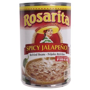 Rosaita 리프라이드 빈즈 스파이시 할라피뇨, 454g, 1개