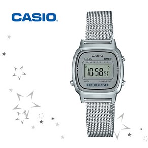 카시오 LA670WEM-7 CASIO 메탈 여성 패션 손목 시계