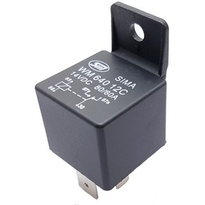 모트븐 차량용 릴레이 모음12V 24V 80A 40A 4P 5P릴레이 자동차, 80A-12V (릴레이 -5P-80A )