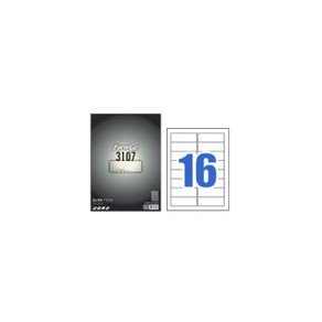 폼텍 투명라벨 IC_3107_16칸_5매_잉크젯