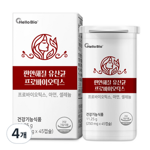 편안해질 유산균 프로바이오틱스, 4개, 45정