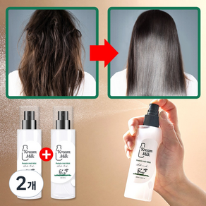 크림밀크 단백질 헤어 미스트 화이트머스크향, 2개, 105ml