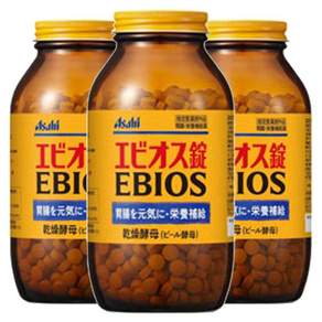 Asahi 아사히 에비오스 Ebios 맥주효모 1200정 3개