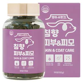 강아지 피부병 곰팡이성 피부염 피부영양제 발습진 아토피 모낭충 댕이수랏간 침향 피부&피모 100g, 1개, 피부/피모, 99정