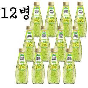 나원 바질시드 드링크 백포도맛, 12개, 290ml