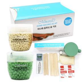 미나래 하나면 다 된다 셀프왁싱 올키트 겨드랑이 남자 여자 페이스 바디 왁싱 세트, 1개