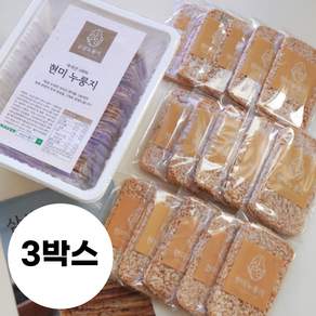 [삼삼누룽지] 수제 현미 누룽지 국산 100% 햅쌀 식사대용 간식, 500g, 3개