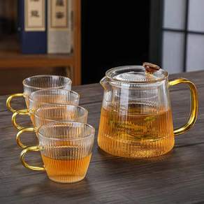 Xindeks 내열 유리 티포트 티팟세트, 1세트, 400ml, 400ml * 1세트