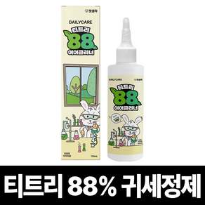 펫생각 천연 저자극 티트리88%함유 애견 강아지 귀세정제 이어클리너 귀청소 청결 귓병 귀염증 외이염 예방, 1개, 120ml