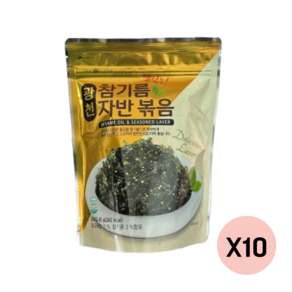 광천 김자반 참기름 돌자반 40gx10봉, 10개