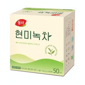 동서 현미녹차 1.5g, 1개입, 50개