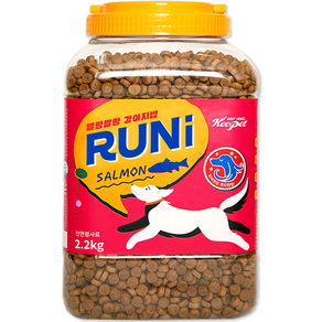 킵펫 말랑말랑 강아지 밥 런 사료 연어 2.2kg, 1개