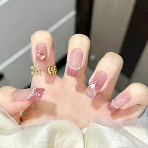 24PCS 크리스탈 얼음 투명 네일 팁, Trend-446, 1개