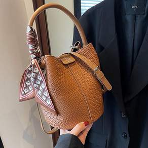 여성 패셔너블 대용량 버킷백