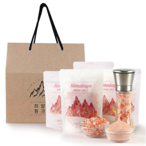 최고급 선물 히말라야 핑크솔트 선물세트 250g x 5팩+그라인더 명절 선물세트, 5개