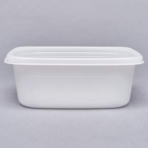 사각 밀폐 죽용기 일회용 플라스틱 용기, 1세트, 50개
