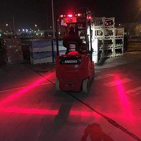 지게차LED 안전선 작업반경표시 레이저 후진등 안전등, 1개