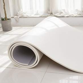 어멍맘 롤매트 층간소음 매트 PVC 유아 아기 놀이방 복도 거실 바닥 매트, 1개, 크림화이트[두께:1.5cm]