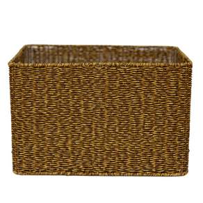 오픈형 라탄바구니, 옵션4. PP라탄바구니(40x26x26cm), 짙은색 (Dark brown), 1개