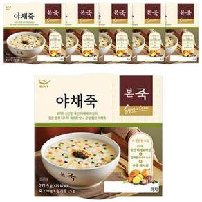 [본죽] 냉장 야채죽 271.5g 5+1컵, 270g, 6개