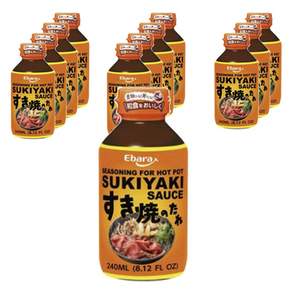 에바라 스키야끼 타레 소스, 12개, 240ml