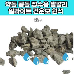 육각수 알칼리 이온환원수 견운모 정수용 원석 콩돌 미네랄 천연약수, 1개, 1개입