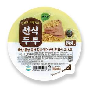 내먹 강원도 고랭지콩 선식두부, 6개, 110g